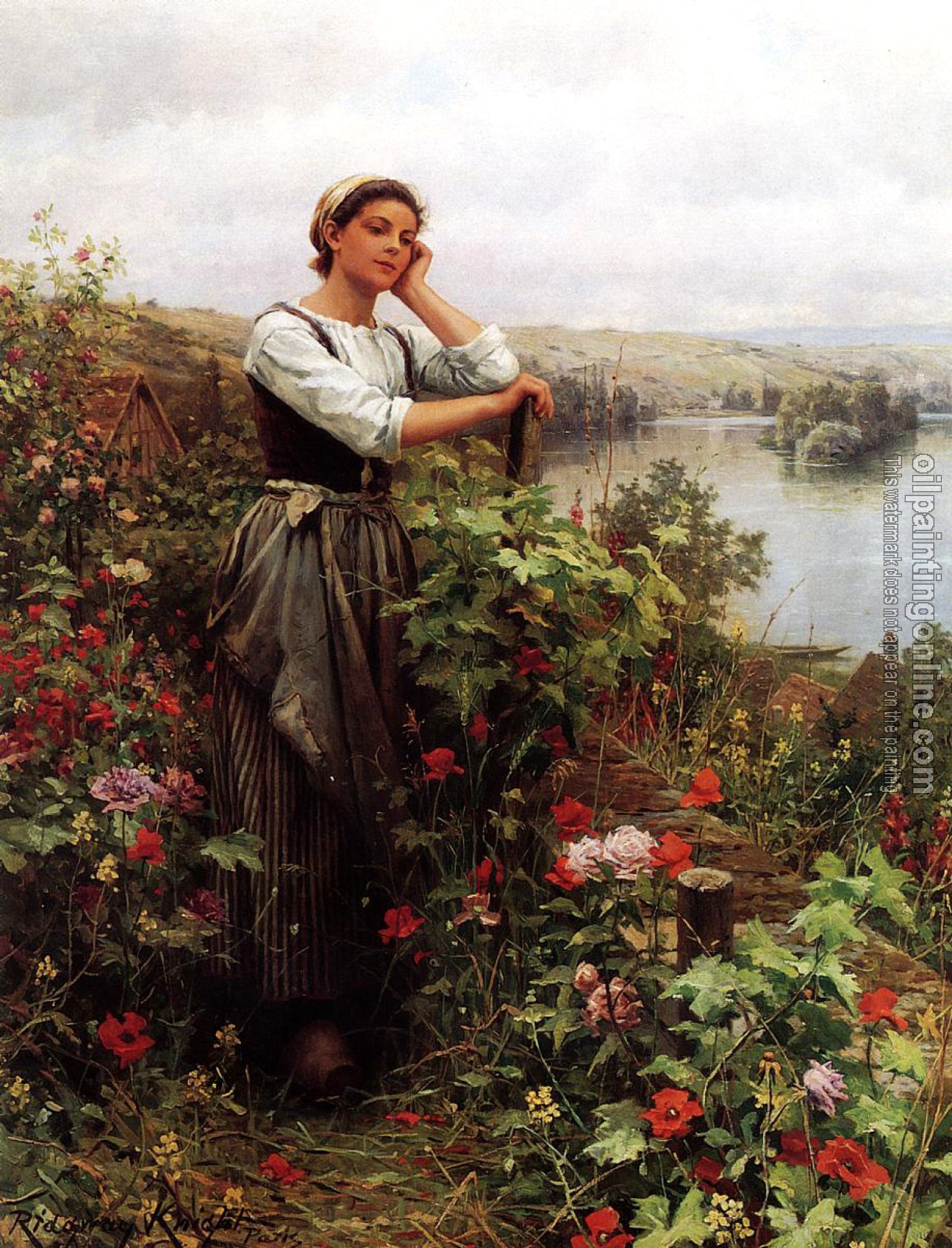 Daniel Ridgway Knight - A Pensive Moment